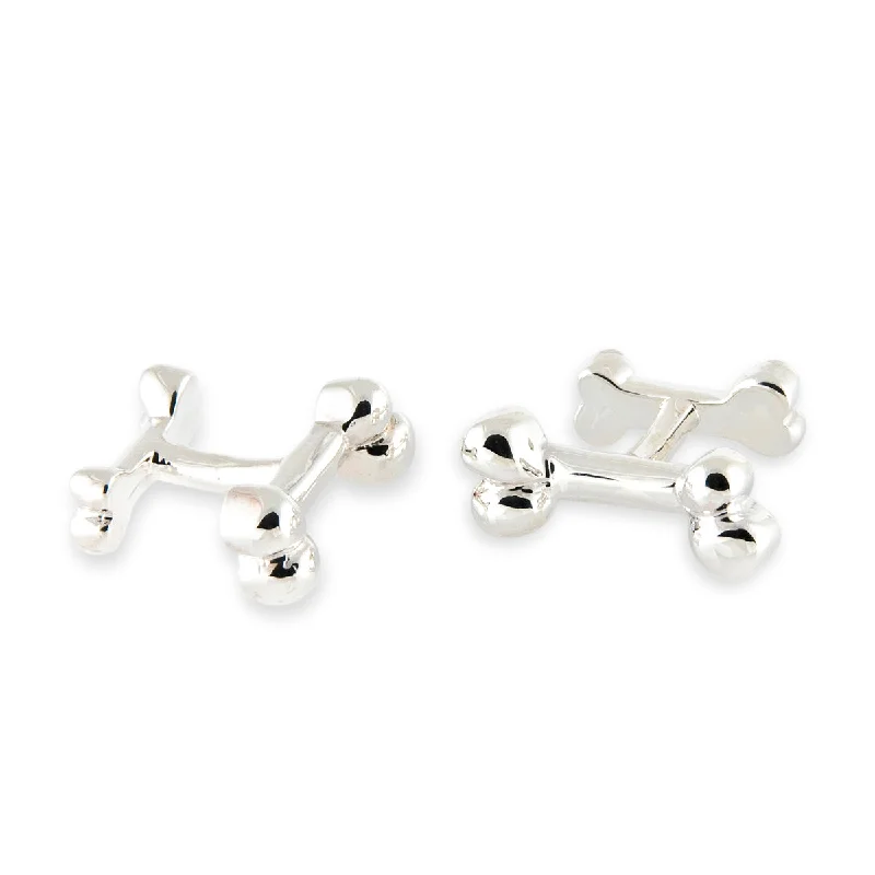 Cufflinks with unique novelty designs for fun and creative gifts-Dogbone Cufflinks