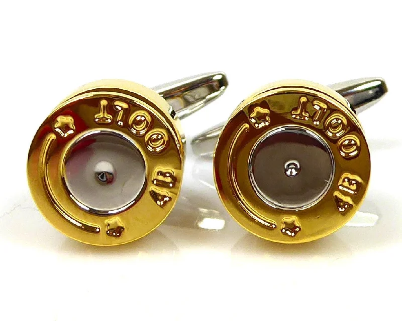 Cufflinks with animal prints for a bold and fashionable accessory-44 Magnum Bullet Cufflinks