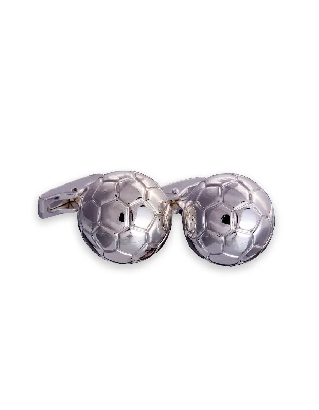 Cufflinks with engraved patterns for a personalized and intricate touch-Football Cufflinks