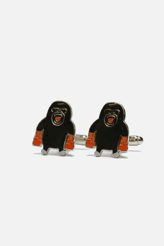 Best cufflinks for groomsmen with matching sets for a cohesive wedding look-Boxing Gorilla Cufflinks