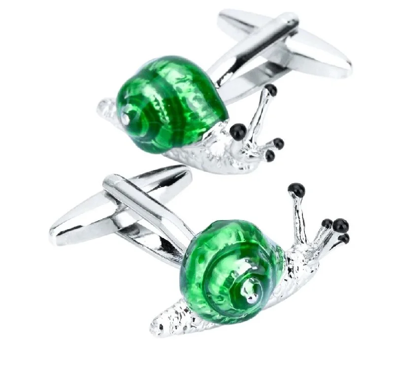 Best cufflinks with textured designs for added dimension and style-Snails Cufflink