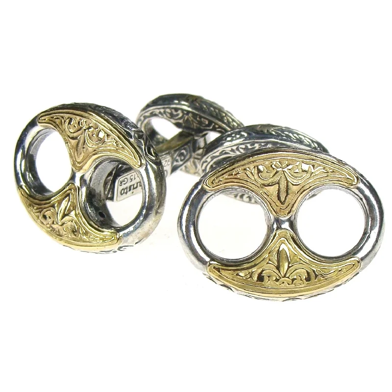 Best cufflinks with gold inlays for a luxurious and refined finish-Anchor Link Cufflinks