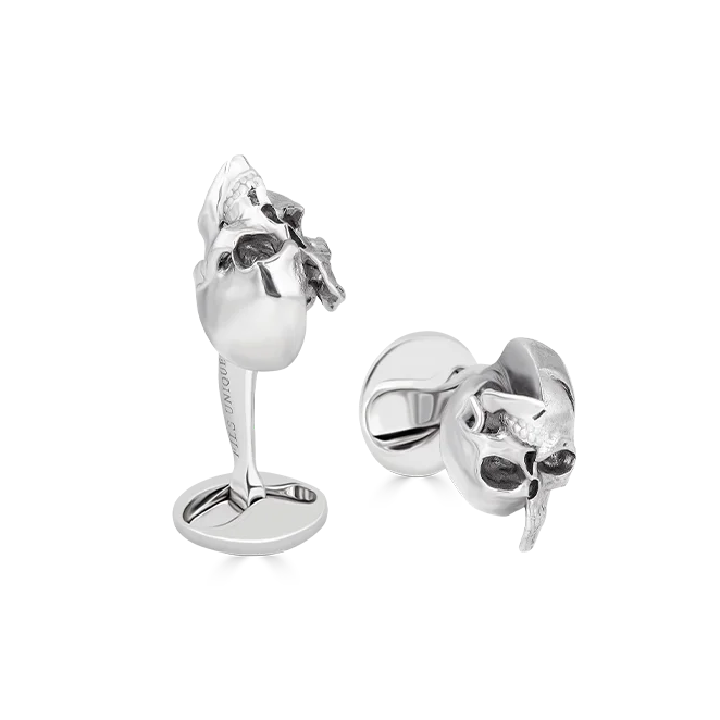 Best cufflinks with sterling silver finishes for a refined and sophisticated style-Yorick Upside/Down