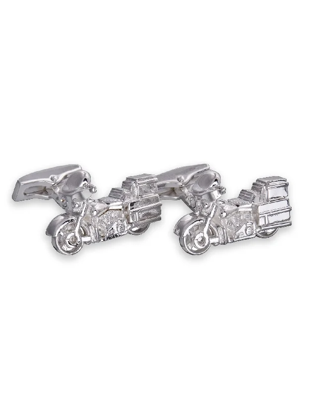 Best cufflinks for the office with simple yet stylish designs for business attire-Motorbike Cufflinks