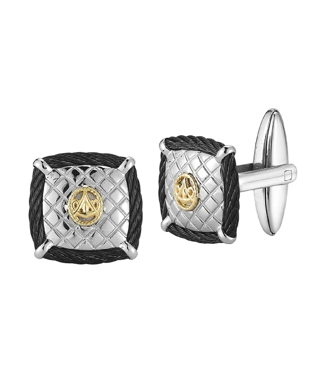 Best cufflinks with customizable monograms for a unique and personal gift-ALOR 01-12-0004-00 Cuff Links