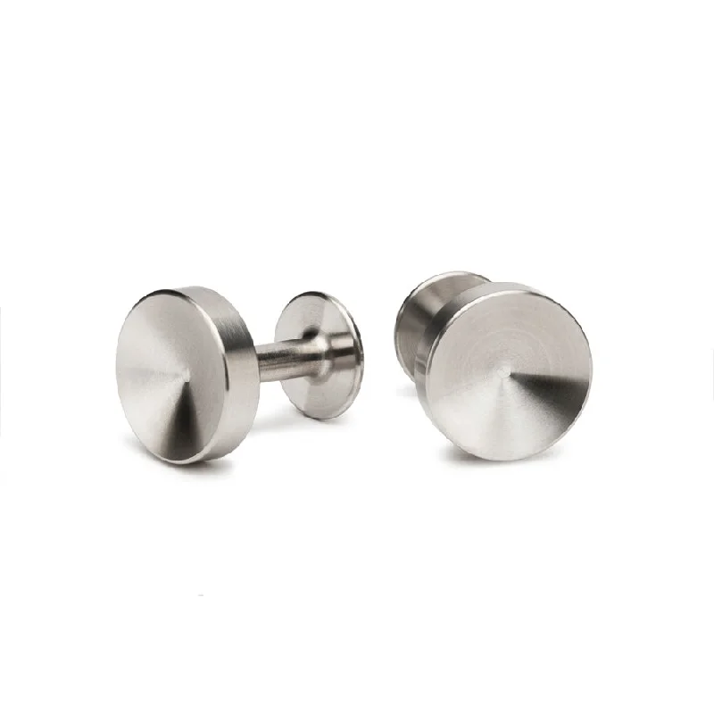 Cufflinks with animal prints for a bold and fashionable accessory-Alexander steel cufflinks