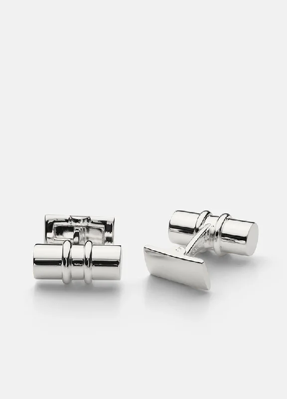 Cufflinks with quirky animal designs for a fun and distinctive style-Cufflinks | Black Tie Collection | Silver Bar