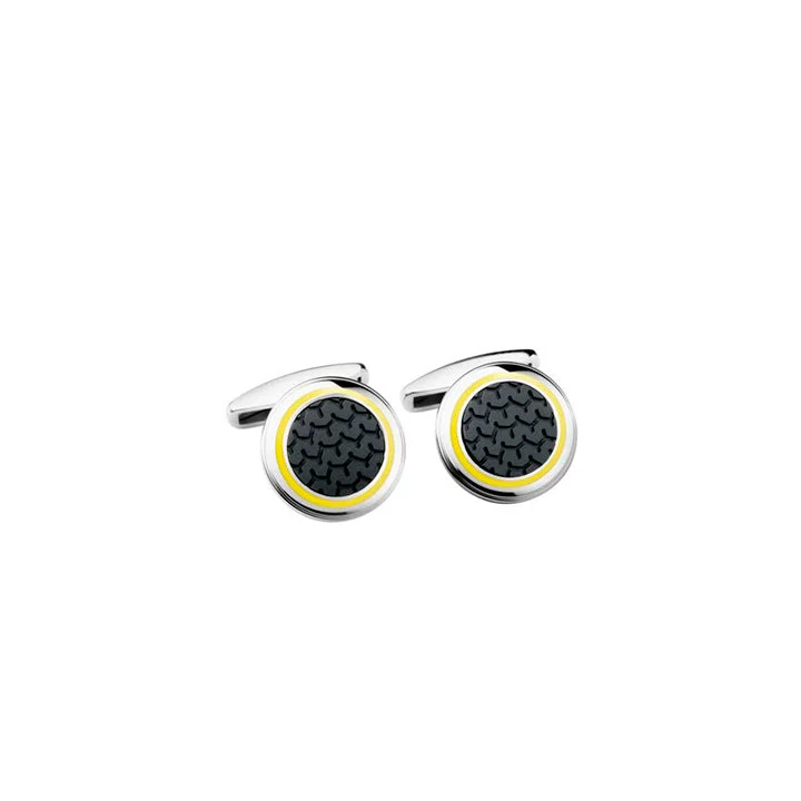 Best cufflinks with vintage cufflinks case for a stylish presentation and storage-CHOPARD  <p> Cufflink  Mille Miglia Yellow </p> <p> Rubber  </p> <p> <FONT SIZE=2>  95014-0026</font> </p>