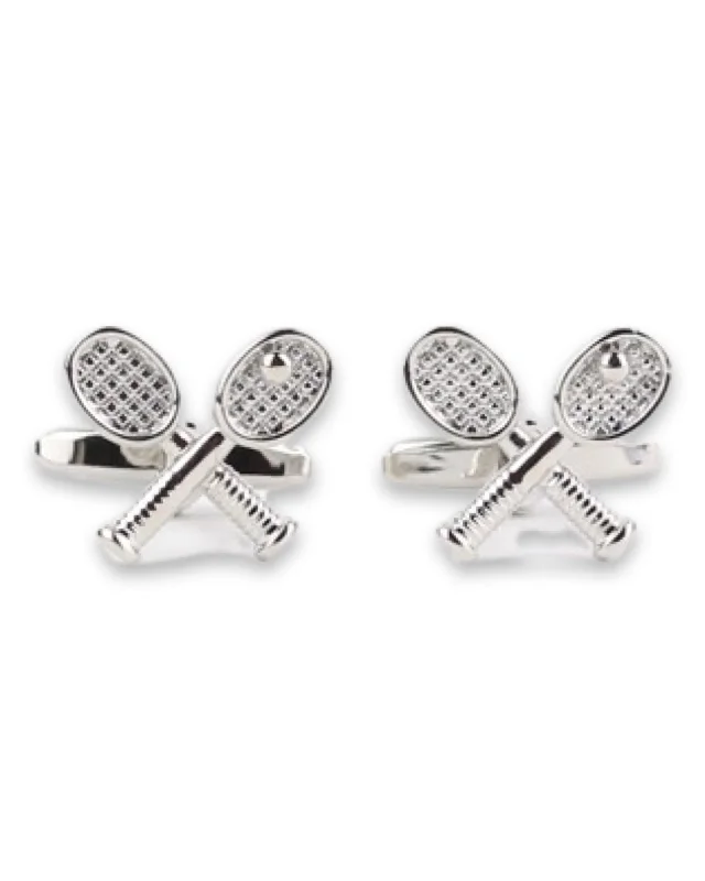 Cufflinks with wood accents for a rustic and unique design-DÉCLIC Tennis Cufflink