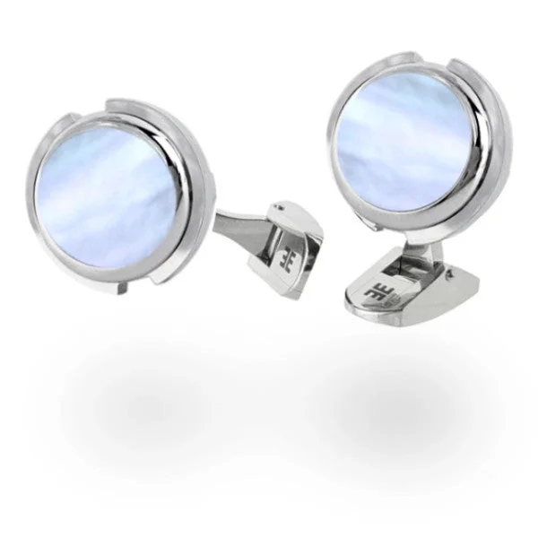 Best cufflinks with customizable monograms for a unique and personal gift-Futura Cufflinks Mother of pearl