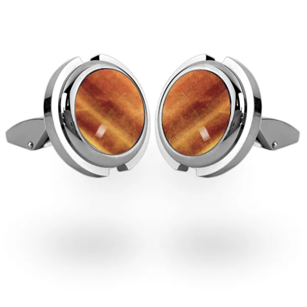 Cufflinks with crystal embellishments for added sparkle and sophistication-Futura Tigre