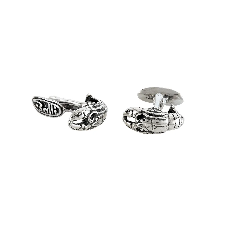 Best cufflinks with sterling silver finishes for a refined and sophisticated style-Crawfish Cufflinks