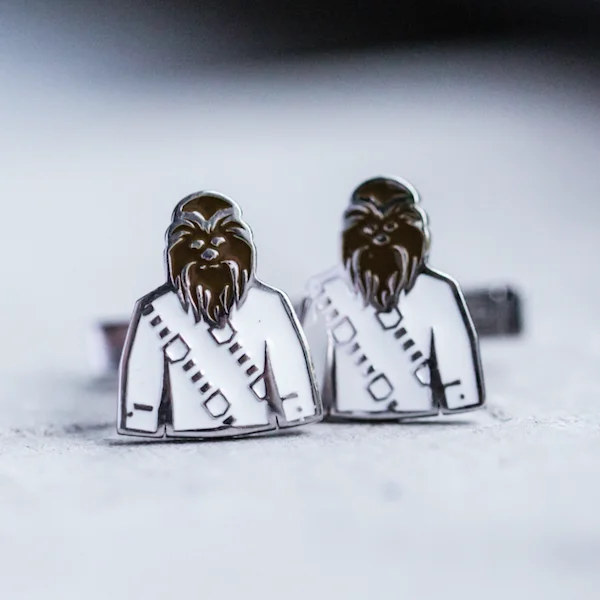 Cufflinks with animal prints for a bold and fashionable accessory-Chewbacca the Cuban