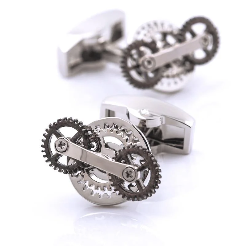 Best cufflinks with round designs for a classic, versatile look-Gear silver cufflinks