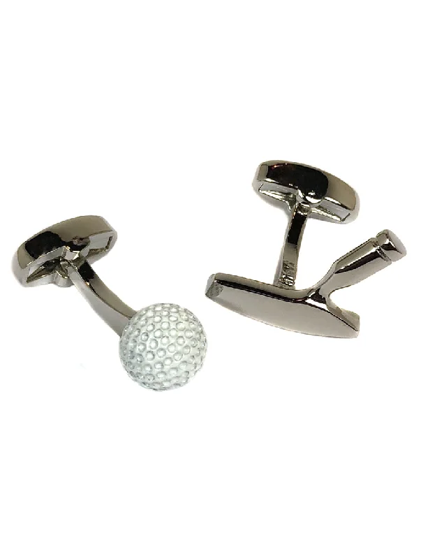 Best cufflinks for formal shirts with refined designs and premium materials-DÉCLIC Golf Putter & Ball Cufflink