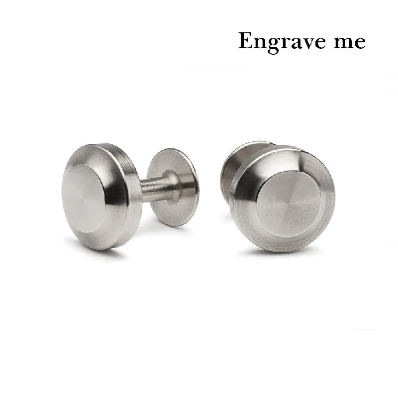 Best cufflinks for formal events with timeless designs in classic silver and gold-Edward steel cufflinks