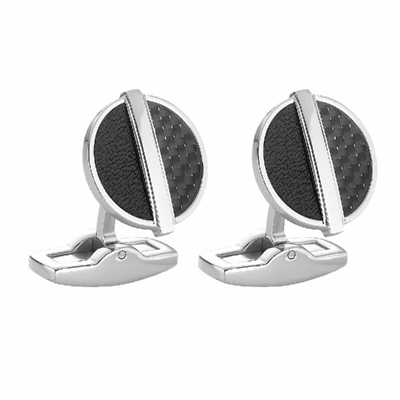 Best cufflinks with customizable monograms for a unique and personal gift-Cufflinks SEA FLEET Black