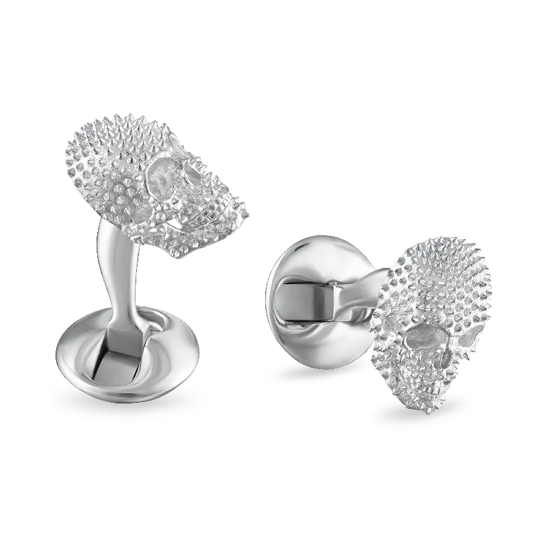 Best cufflinks with polished titanium for a modern, sleek design-Punks Not Dead