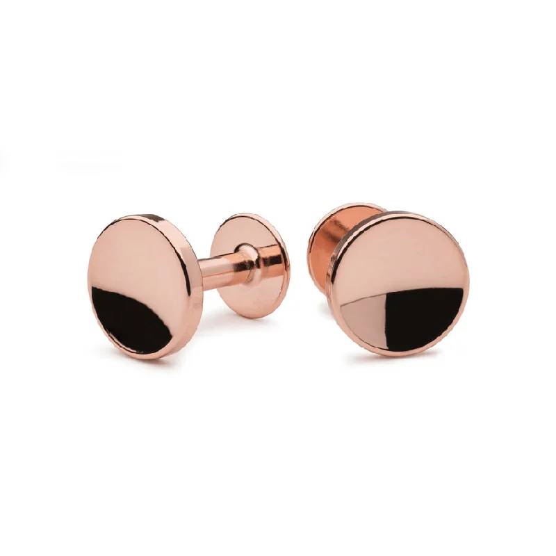 Best cufflinks for formal shirts with refined designs and premium materials-Elliot rose gold cufflinks