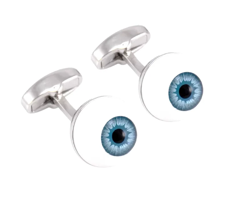 Cufflinks with classic striped patterns for a clean and elegant finish-FUNNY EYEBALLS CUFFLINKS