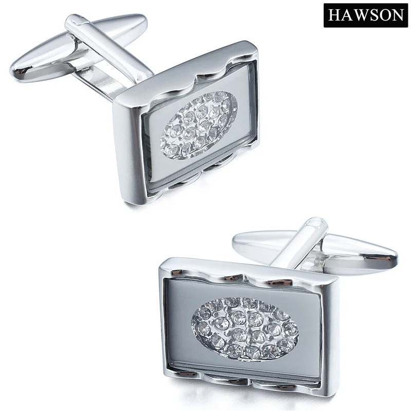 Best cufflinks with polished titanium for a modern, sleek design-Rectangle Classic Cuff links