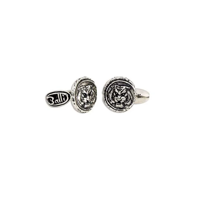 Best cufflinks with mother-of-pearl inlays for a sophisticated and luxurious feel-Tiger Doubloon Cufflinks