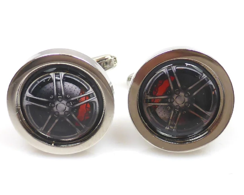 Cufflinks with quirky animal designs for a fun and distinctive style-Sports car alloys cufflinks