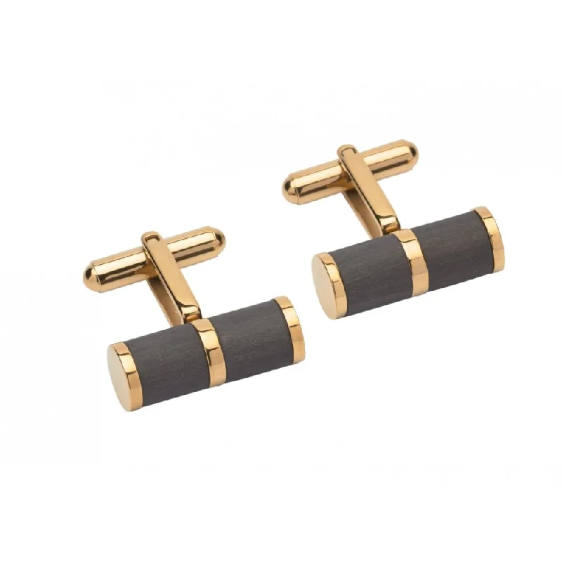 Elegant cufflinks with unique designs for a stylish and sophisticated look-Unique & Co Stainless Steel Mens Cufflinks QC-215