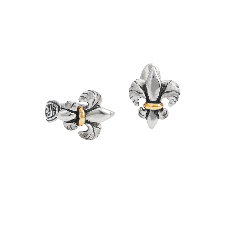 Cufflinks with quirky animal designs for a fun and distinctive style-Tiger Lily 2-tone Cufflinks