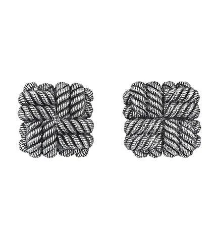 Cufflinks with textured metal finishes for a rugged and stylish appearance-Scott Kay GC3048SPM Men's Cuff Links (Choose free two-day shipping at checkout)