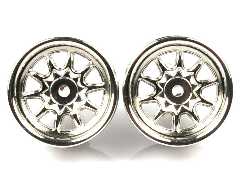 Cufflinks with vintage buttons for a retro and unique fashion statement-Platinum Wheel Cufflinks