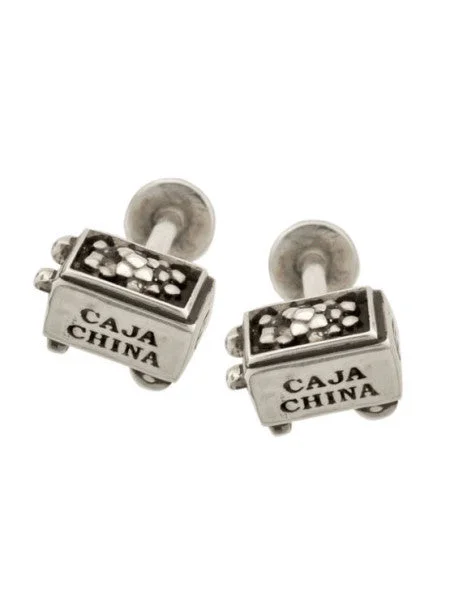 Cufflinks with unique novelty designs for fun and creative gifts-Caja China Cufflinks