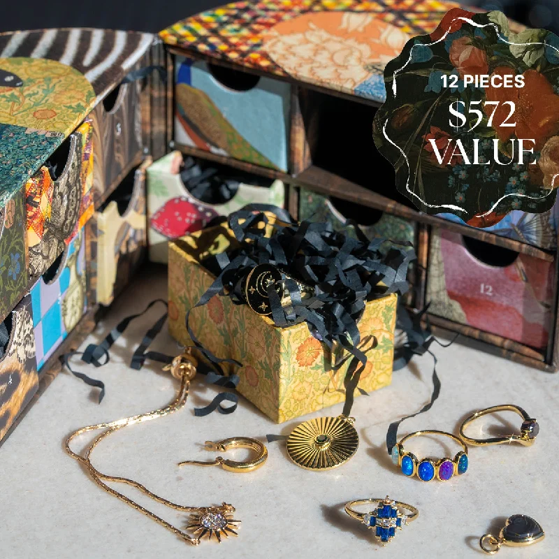 Hoop earrings with open designs for a modern, lighthearted vibe-2024 Jewelry Advent Calendar