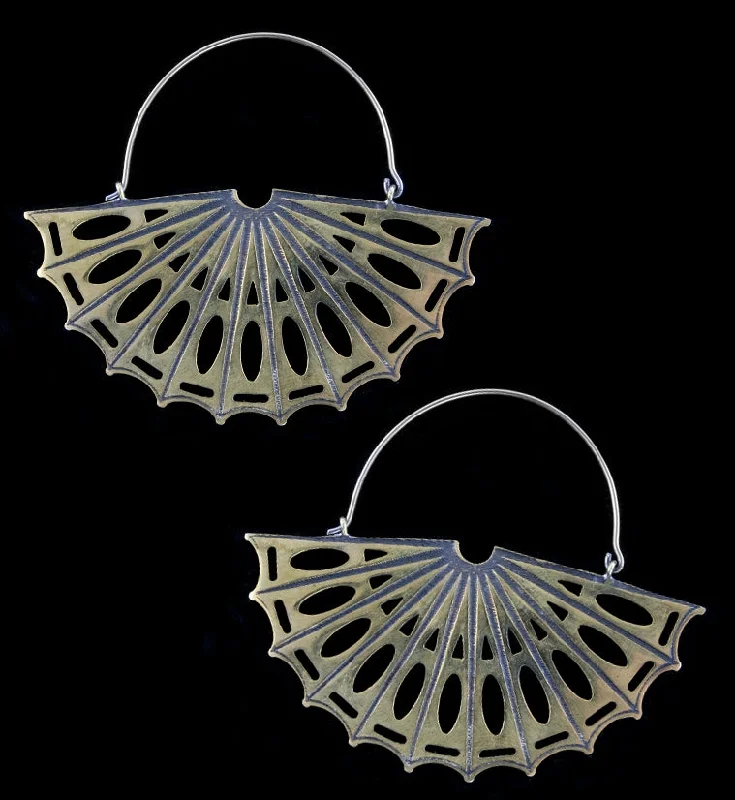 Hoop earrings with twisted metal designs for a dynamic and modern style-Aileron Titanium Hangers - Earrings