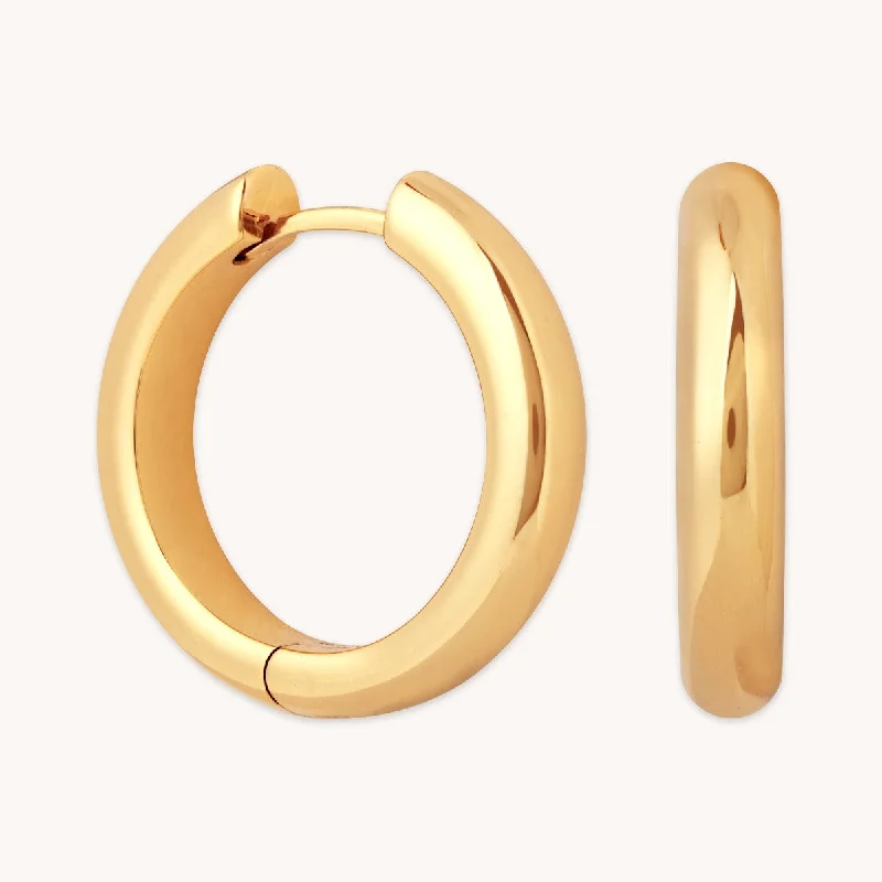 Best hoop earrings with infinity designs for a timeless and meaningful symbol-Bold Large Hoops in Gold