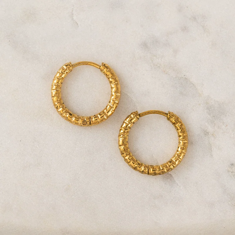 Best hoop earrings with snake-inspired designs for an edgy and fierce vibe-Brit Hoop Earrings