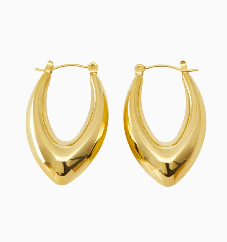 Hoop earrings with multi-tone finishes for a colorful and layered effect-Cindy Hoops Earrings