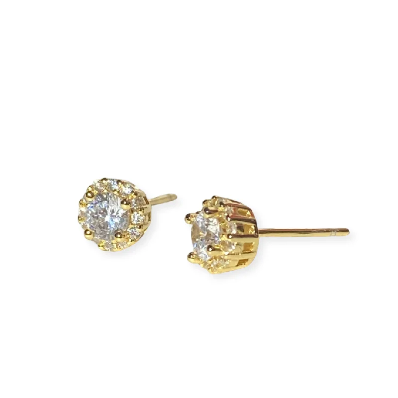 Hoop earrings with oversized designs for a bold, fashion-forward statement-Adriene Round (XS) Studs