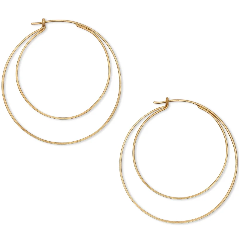 Best hoop earrings with matte finish for a sophisticated, understated design-<!--ER415-->open moon hoops