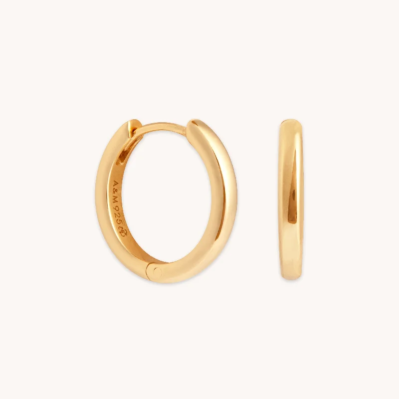 Hoop earrings with gold accents for a warm, elegant statement piece-Essential Small Hoops in Gold