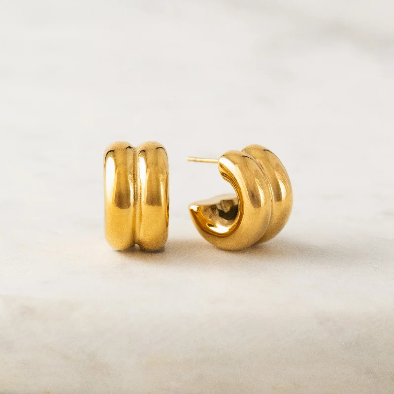 Best hoop earrings with blackened metal for an edgy and bold appearance-Hailey Hoop Earrings