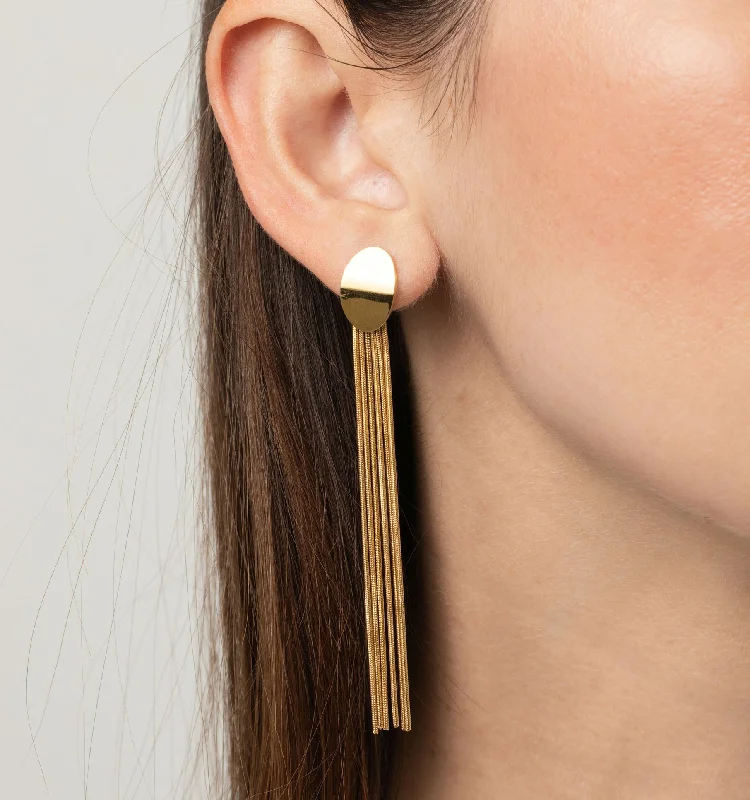 Lightweight hoop earrings for comfortable and all-day wear-Isabella Tassel Earrings