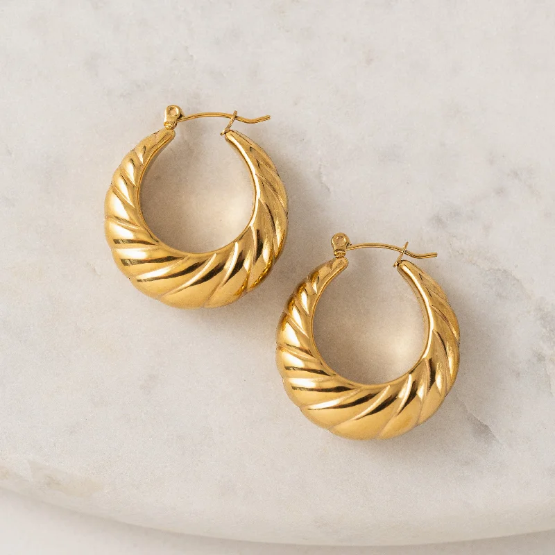 Best hoop earrings with cubic zirconia for a budget-friendly, dazzling look-Jolie Hoop Earrings