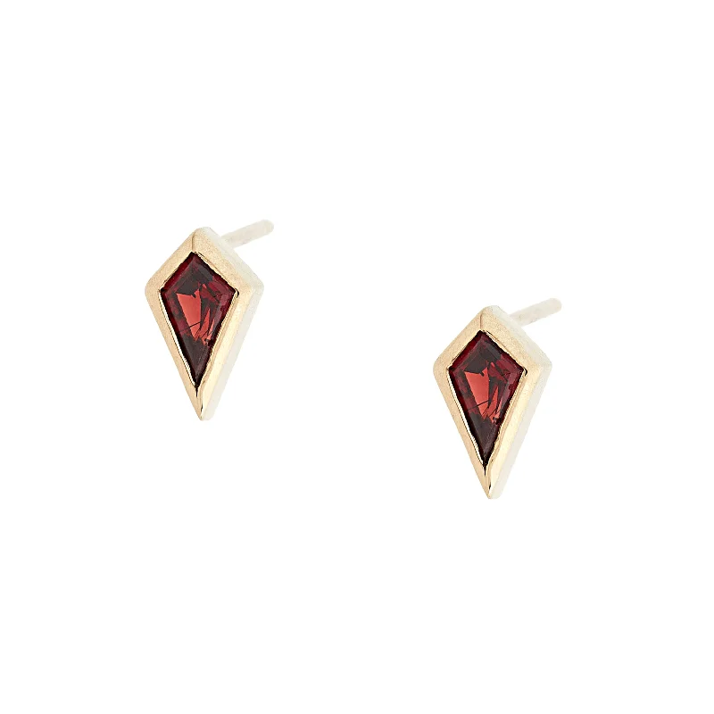 Hoop earrings with hammered textures for a boho-chic and rustic vibe-Kite Studs