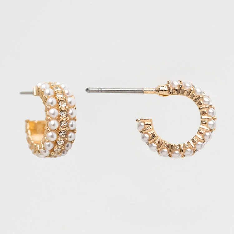 Hoop earrings with circle designs for a classic and timeless shape-Marissa Huggie Hoop Earrings