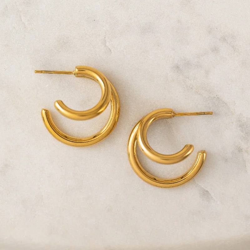 Best hoop earrings with butterfly motifs for a playful and whimsical appearance-Mila Hoop Earrings