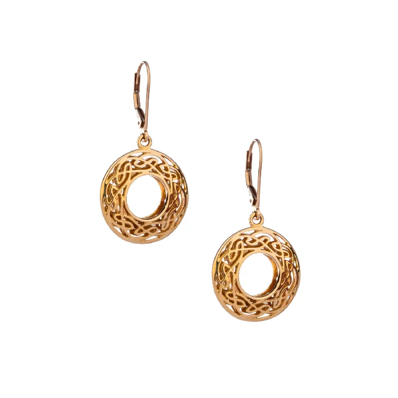 Best hoop earrings with detachable studs for a versatile and adjustable accessory-10k Gold Window to the Soul Round Earrings