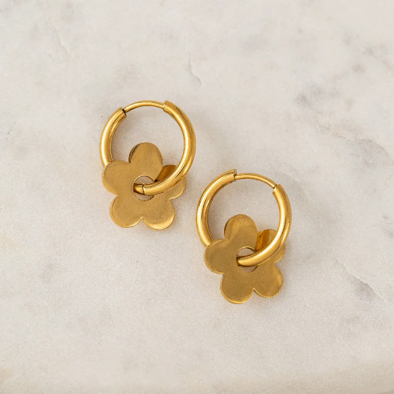 Best hoop earrings with vintage-style detailing for a nostalgic and timeless look-Petal Hoop Earrings