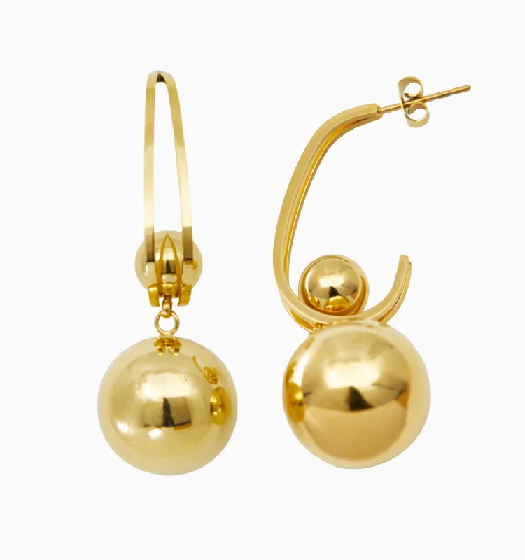 Best hoop earrings with blackened metal for an edgy and bold appearance-Rosalind Sphere Earrings