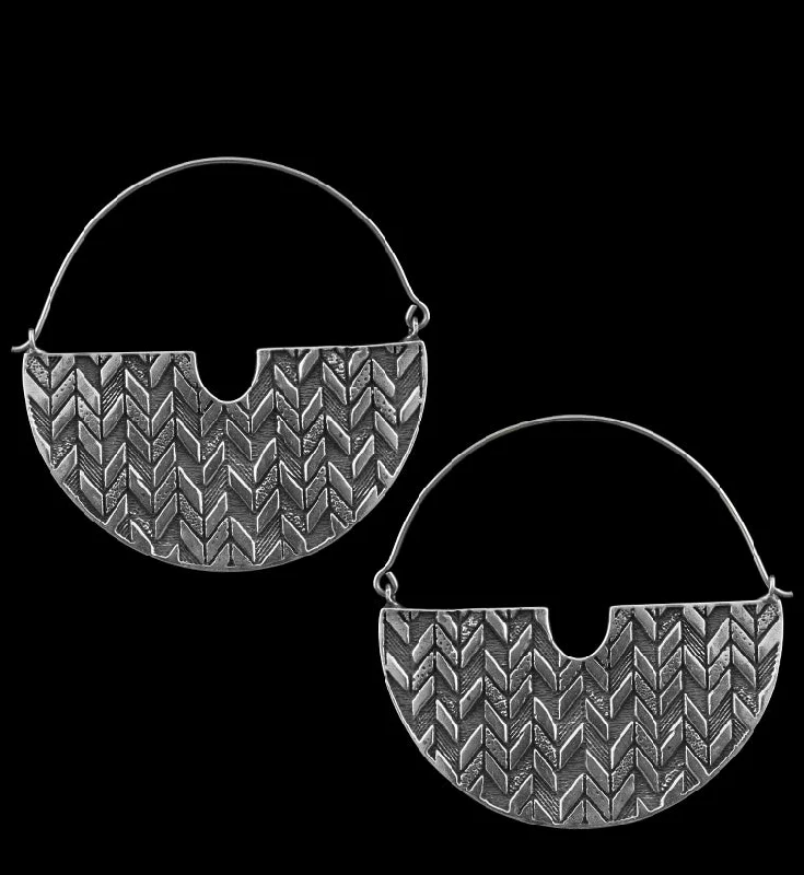 Best hoop earrings with marbled designs for a trendy and artistic effect-Silver Herring Titanium Hangers - Earrings